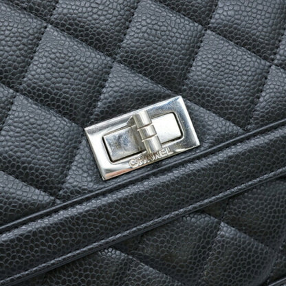 Chanel Caviar Skin 2.55 Shoulder Chain Black Seal Included 6935244