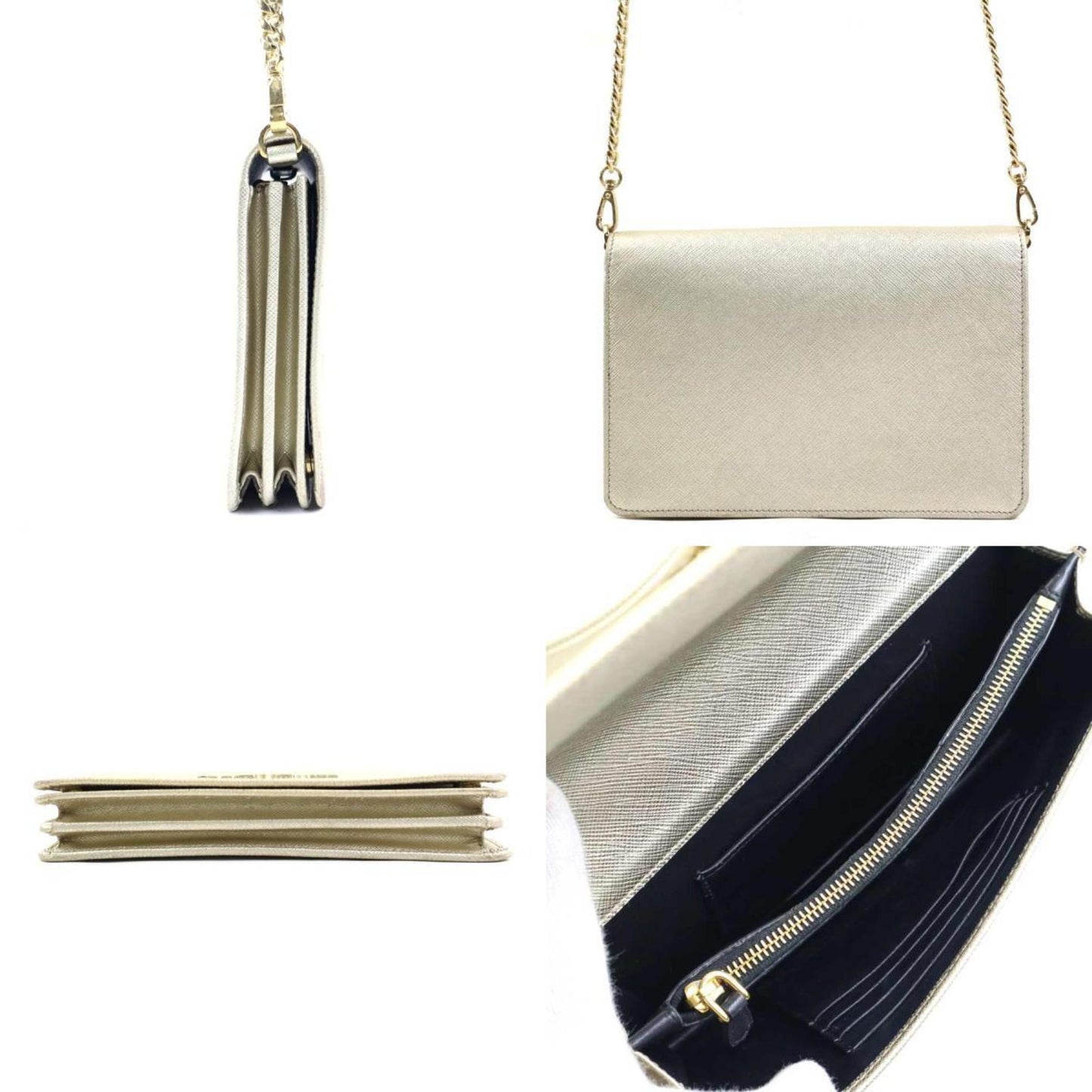 Prada Shoulder Bag With Chain Wallet