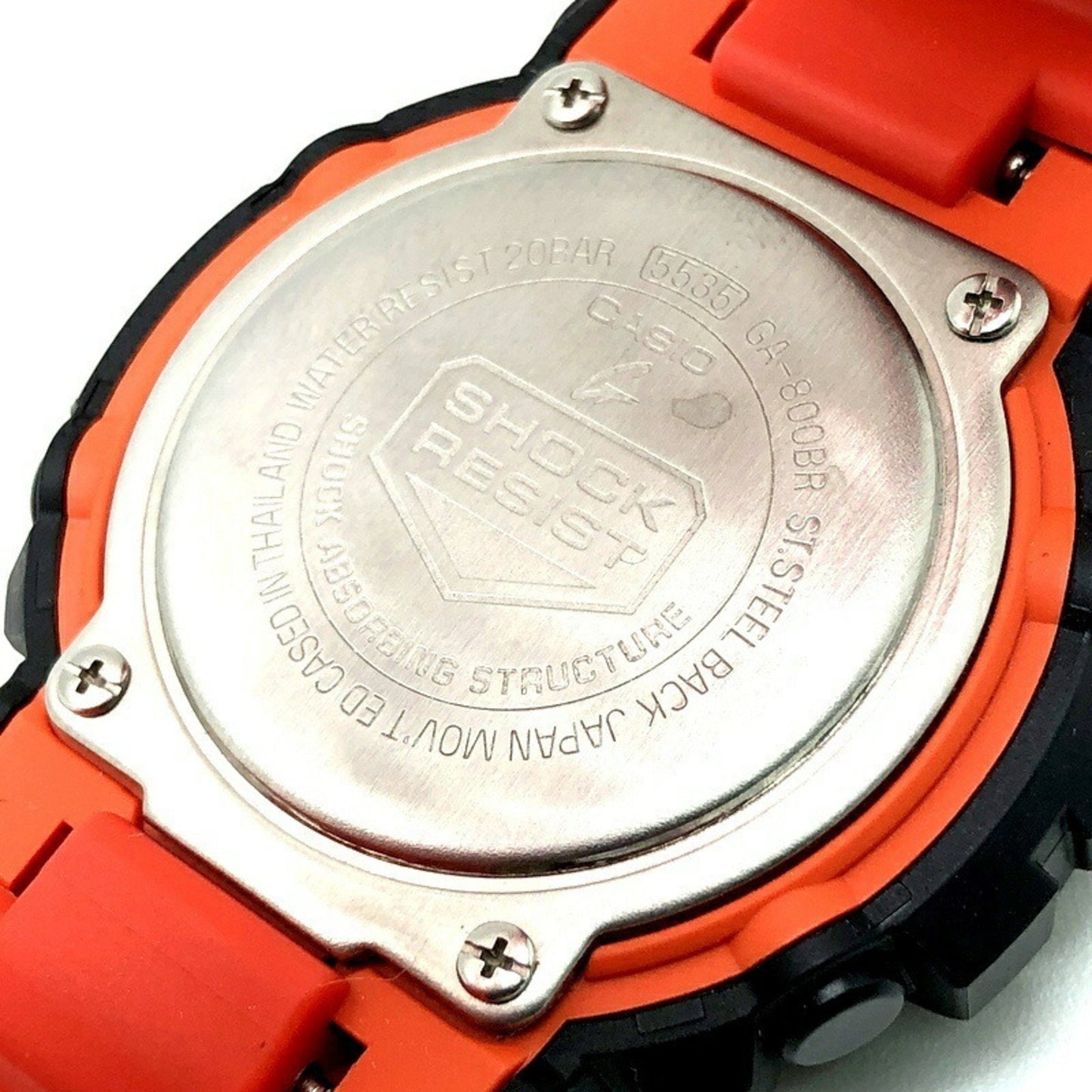 G-Shock Casio Ga-800Br-1A Bright Orange Analog-Digital Mid-Size Model