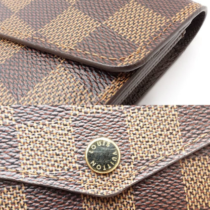 Louis Vuitton Damier Long Wallet N63209 Portefeuille Sarah Ebene