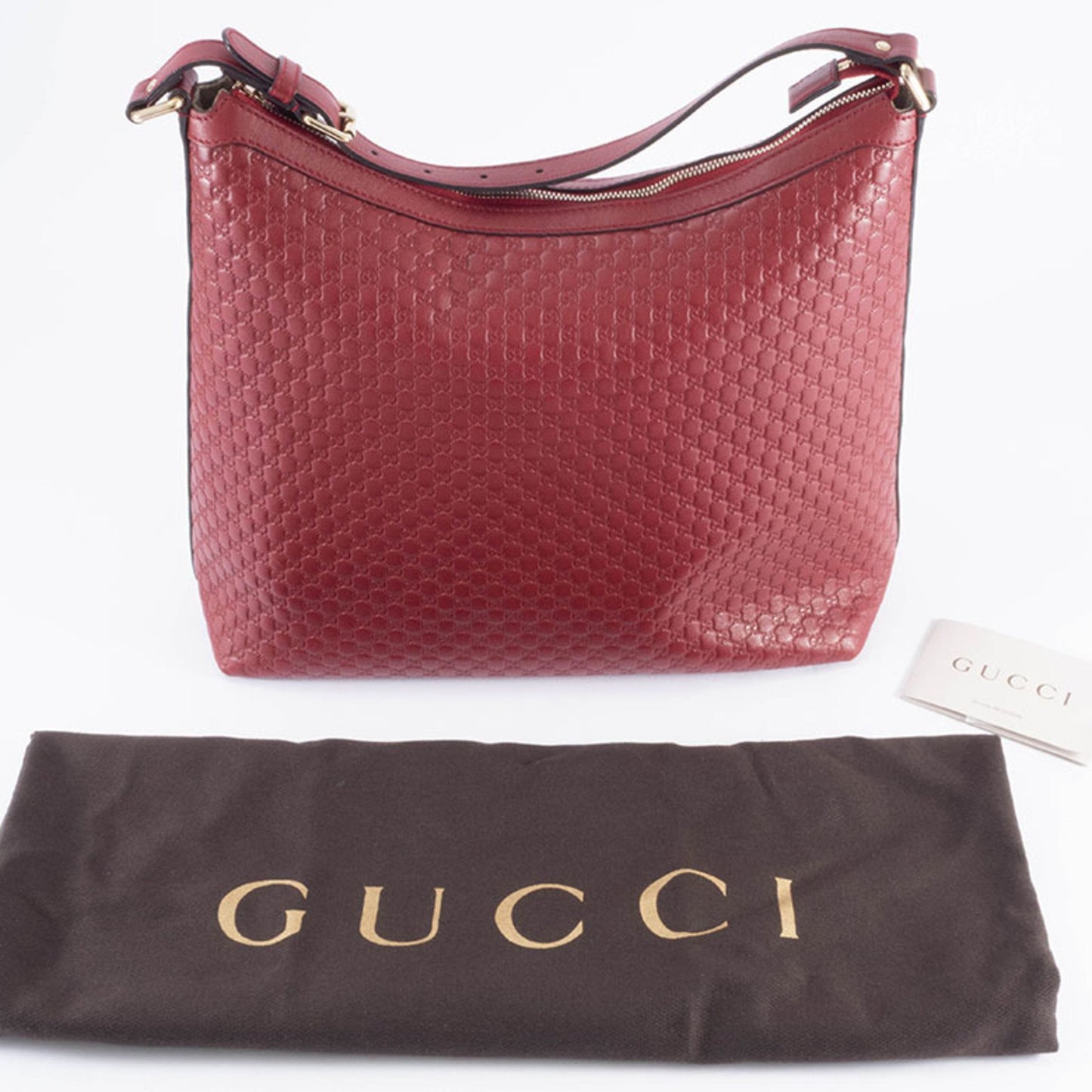 Gucci Micro Shima Red Hobo Shoulder Bag 449732
