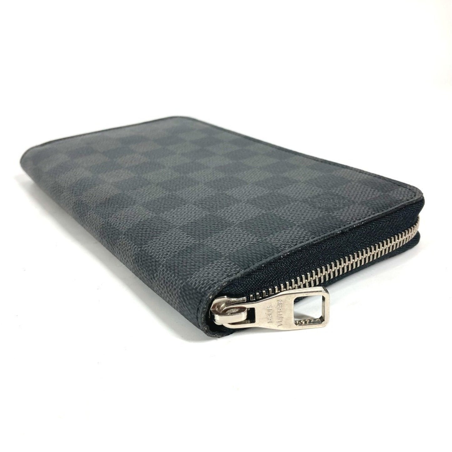 Louis Vuitton N63077 Damier Graphite Zippy Organizer Long Wallet Round Zipper Canvas