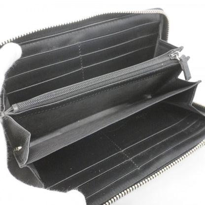 Gucci Long Wallet Guccissima 473928 Leather Black