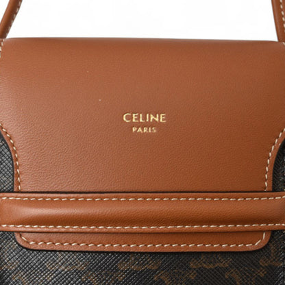 Celine Shoulder Bag Phone Pouch Triomphe Brown Celine 10G332Cqd 04Lu Phone Pouch