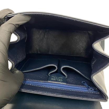 Celine Logo Star Ball Calf Leather Mini Backpack Daypack Navy 31339