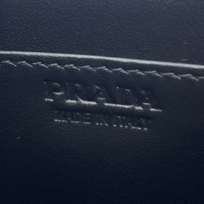 Prada Wallet/Coin Case Round Leather 2Mm003 Prada Wallet Coin Purse Black