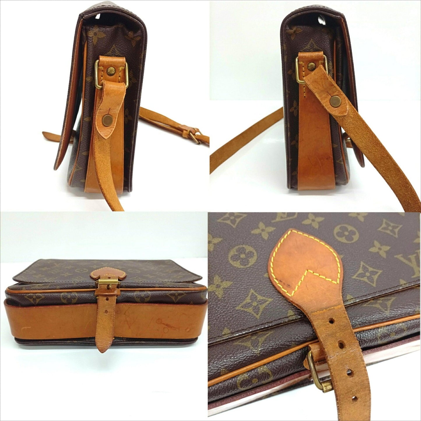 Louis Vuitton Louis Vuitton Monogram Cartouchiere Gm M51252 Shoulder Bag Ja-25254