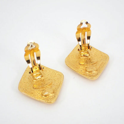 Chanel Chanel 925 Square Earrings