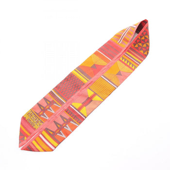 Hermes Herms Pelages Et Camouflage Twilly Silk Scarf For Women In Red