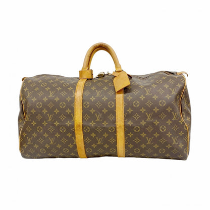 Louis Vuitton Monogram Keepall 55 Boston Bag M41424 Brown