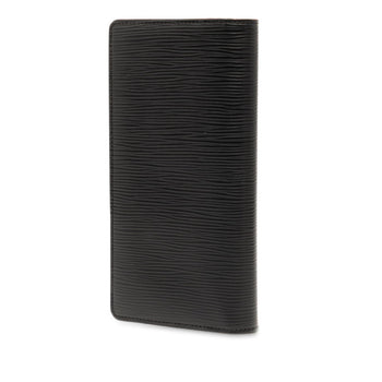Louis Vuitton Epi Portefeuille Brazza Long Wallet M66542 Noir Black Leather