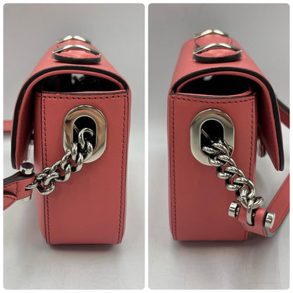 Gucci Petit Gg Shoulder Bag 739722 Leather Pink