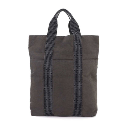 Hermes Herms Herline Cabas Tote Bag In Gray Canvas