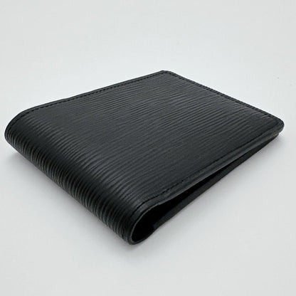 Louis Vuitton Louis Vuitton Bi-Fold Wallet Epi Portefeuille Multiple Leather M60662 Black