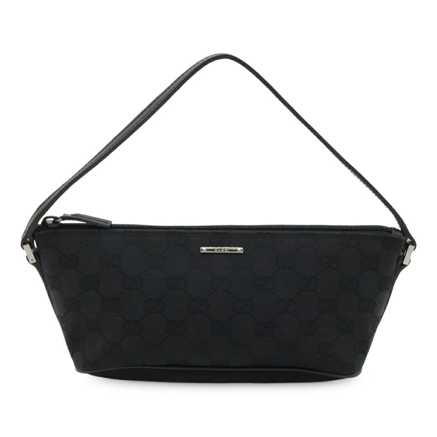 Gucci Gg Canvas Pouch/Sub-Bag/Handbag - Black 07198