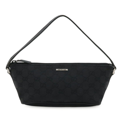 Gucci Gg Canvas Pouch/Sub-Bag/Handbag - Black 07198