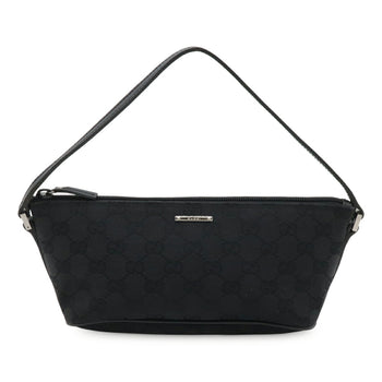 Gucci Gg Canvas Pouch/Sub-Bag/Handbag - Black 07198