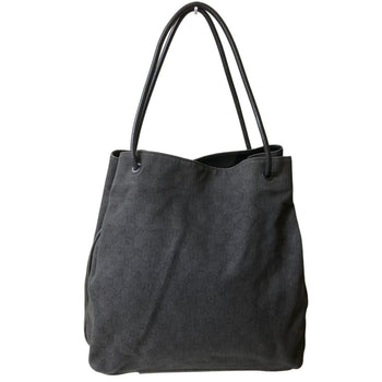 Gucci Gg Canvas Tote Bag With Leather Handles
