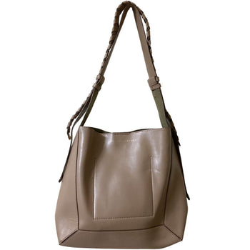 Stella Mccartney Medium Hobo Shoulder Bag In Greige
