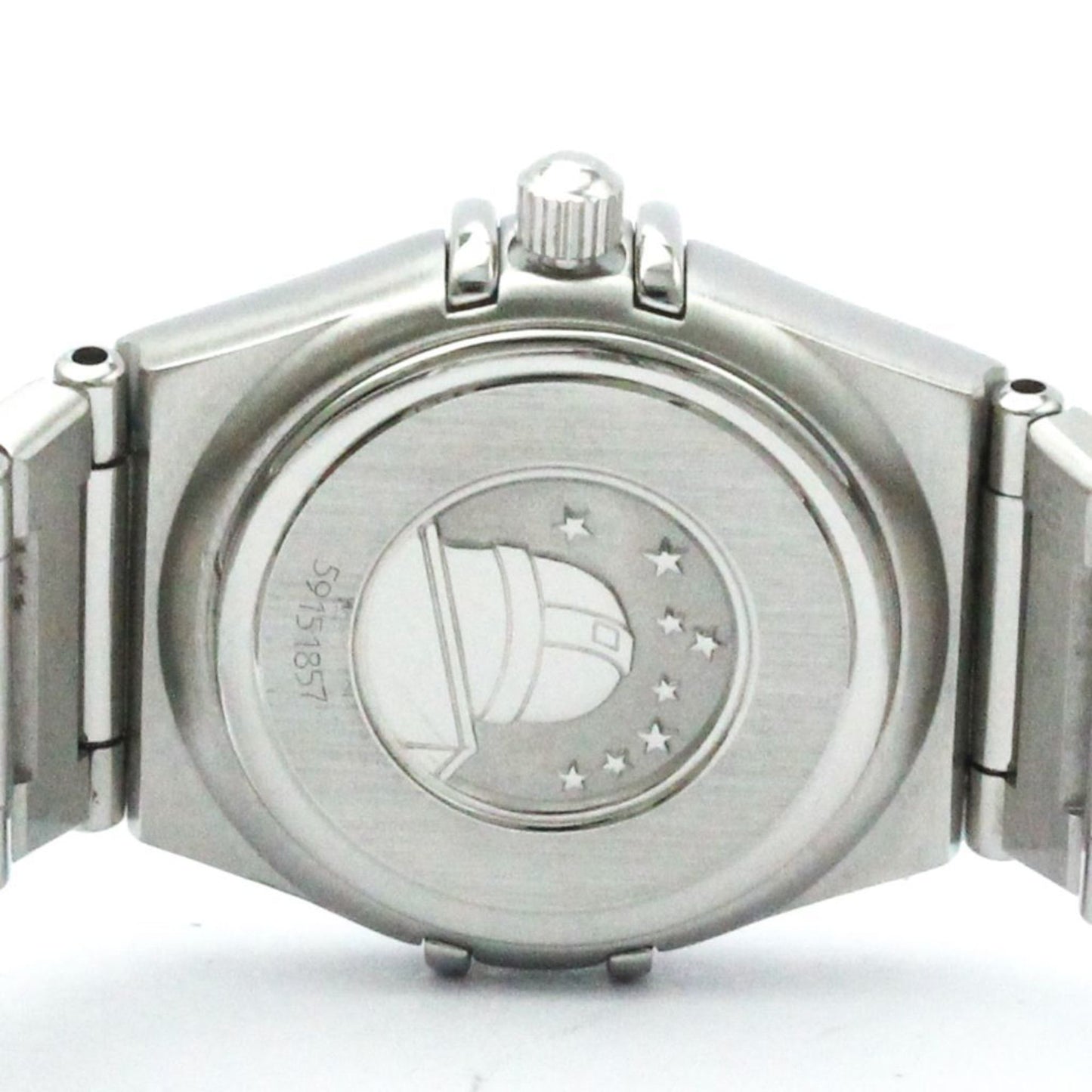Polished Omega Constellation Mop Dial Steel Quartz