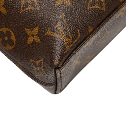 Louis Vuitton Monogram Macassar Porte-Document Jour Handbag/Business Bag M40868 Brown/Black Leather