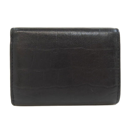 Balenciaga Tri-Fold Wallet Embossed Bi-Fold Leather