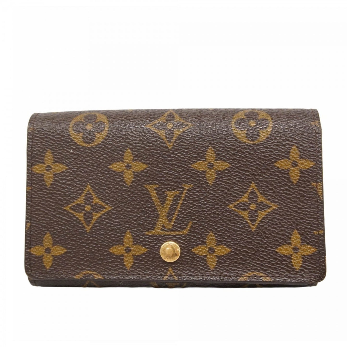 Louis Vuitton Monogram Porte Monnaie-Vieux-Tresor Wallet M61730 Brown