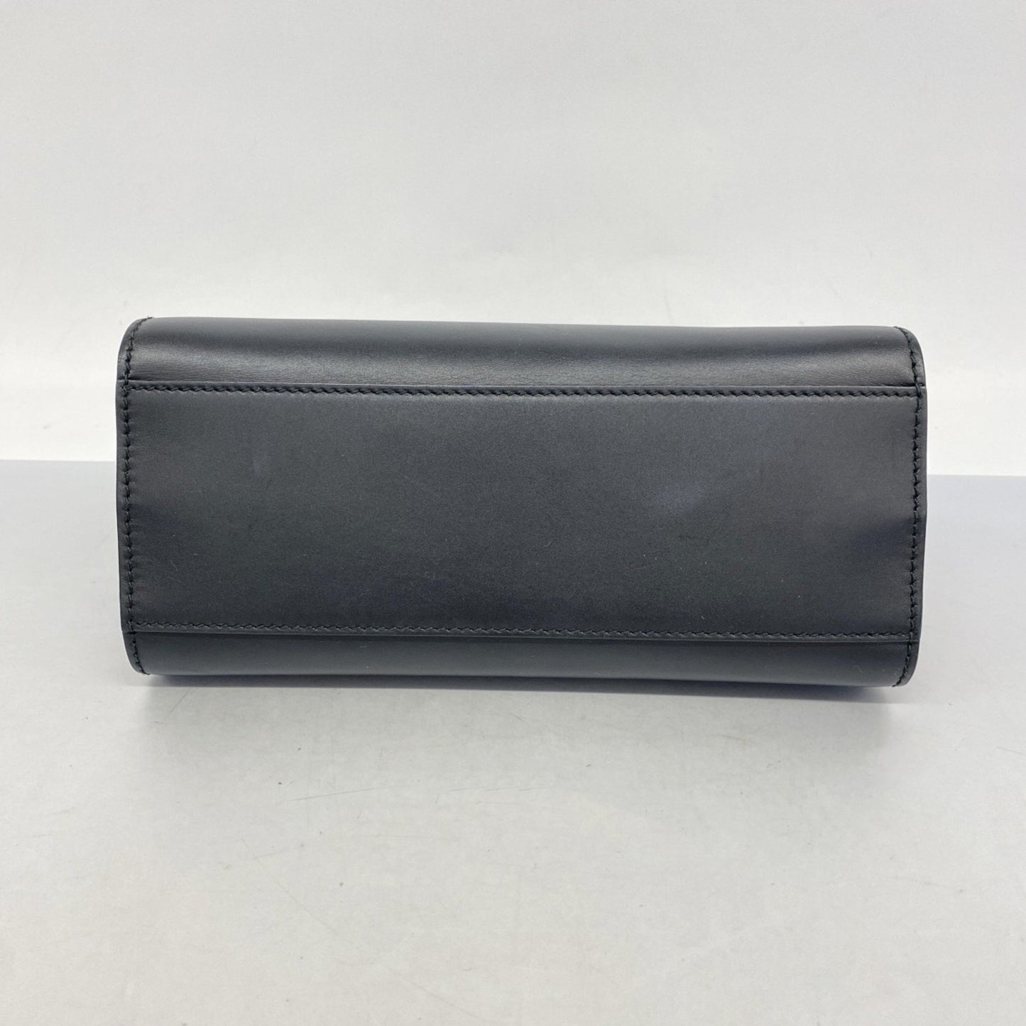 Gucci Bamboo Handbag 470271 Leather Black 2-Way Bag