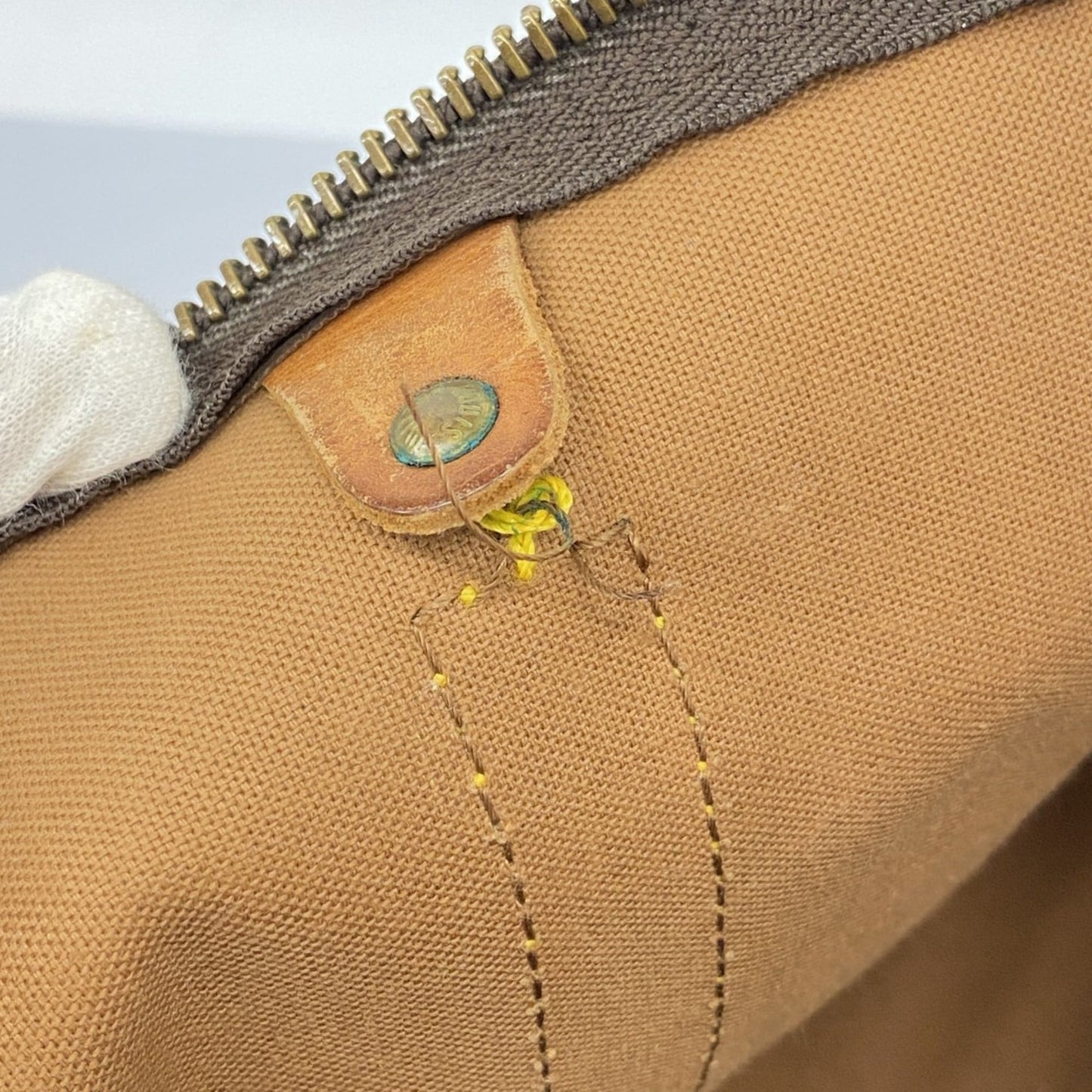 Louis Vuitton Monogram Keepall Bandouliere 45 Boston Bag M41418 Brown