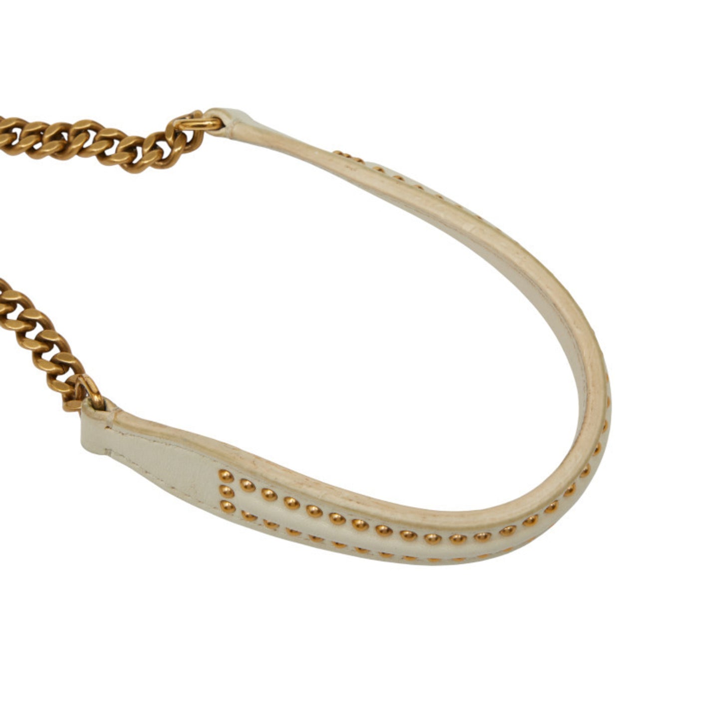 Christian Dior Dior Diorama Stud Chain Shoulder Bag In White