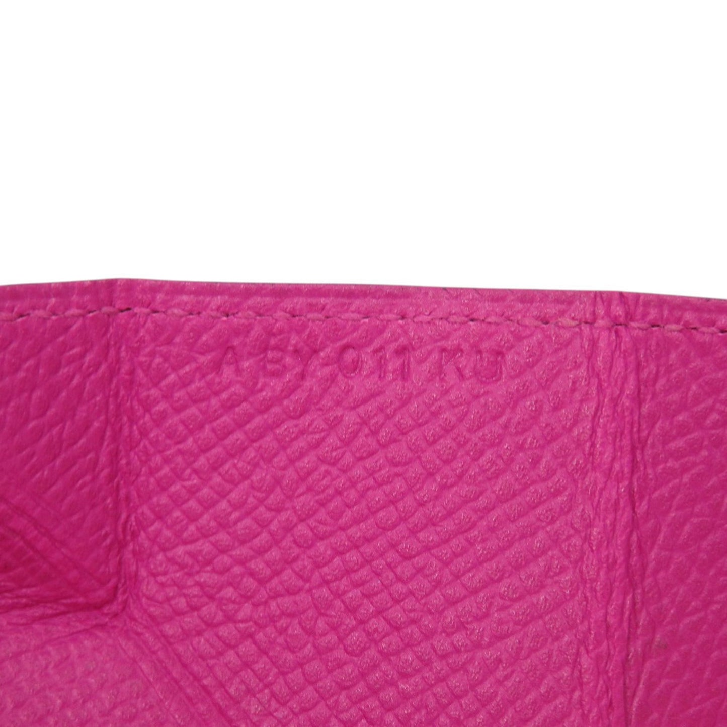 Hermes Herms Vin Quatre Epsom Rose Purple Coin Case Wallet 0574