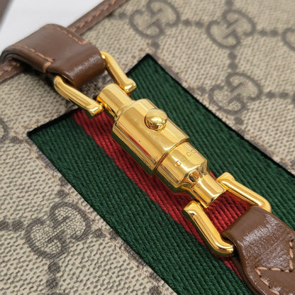 Gucci Gg Canvas Sherry Line Jackie 1961 Handbag (637092)