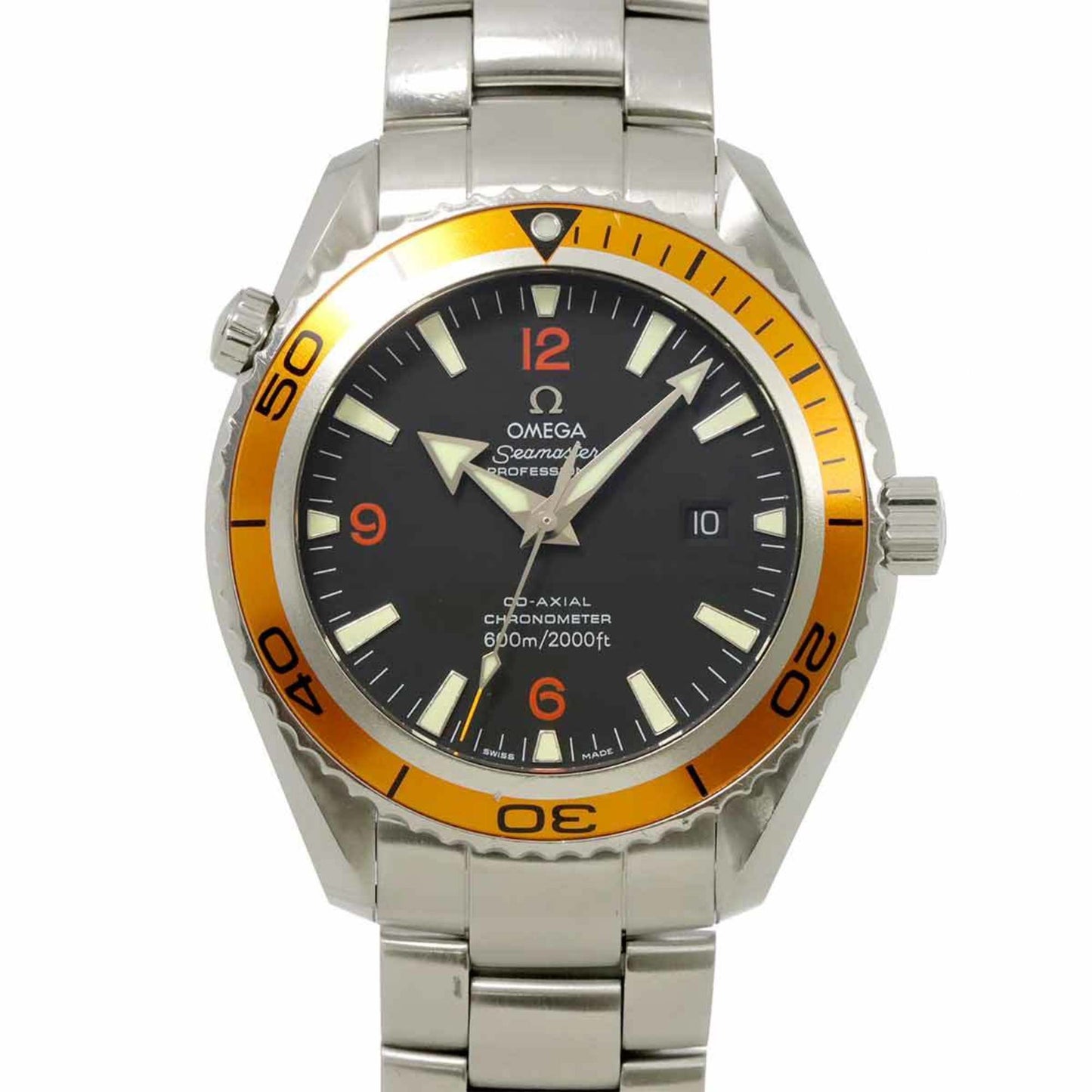 Omega Seamaster Planet Ocean Co-Axial Chronometer 600M 2208 50 Men'S Watch With Date Display