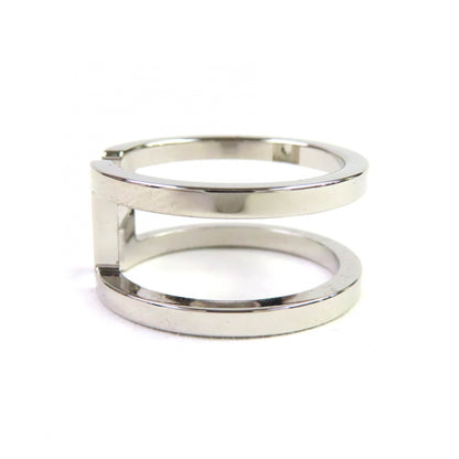 Hermes H. En Long Palladium Scarf Ring