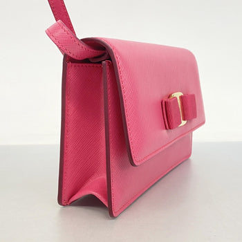 Salvatore Ferragamo Vara Leather Shoulder Bag