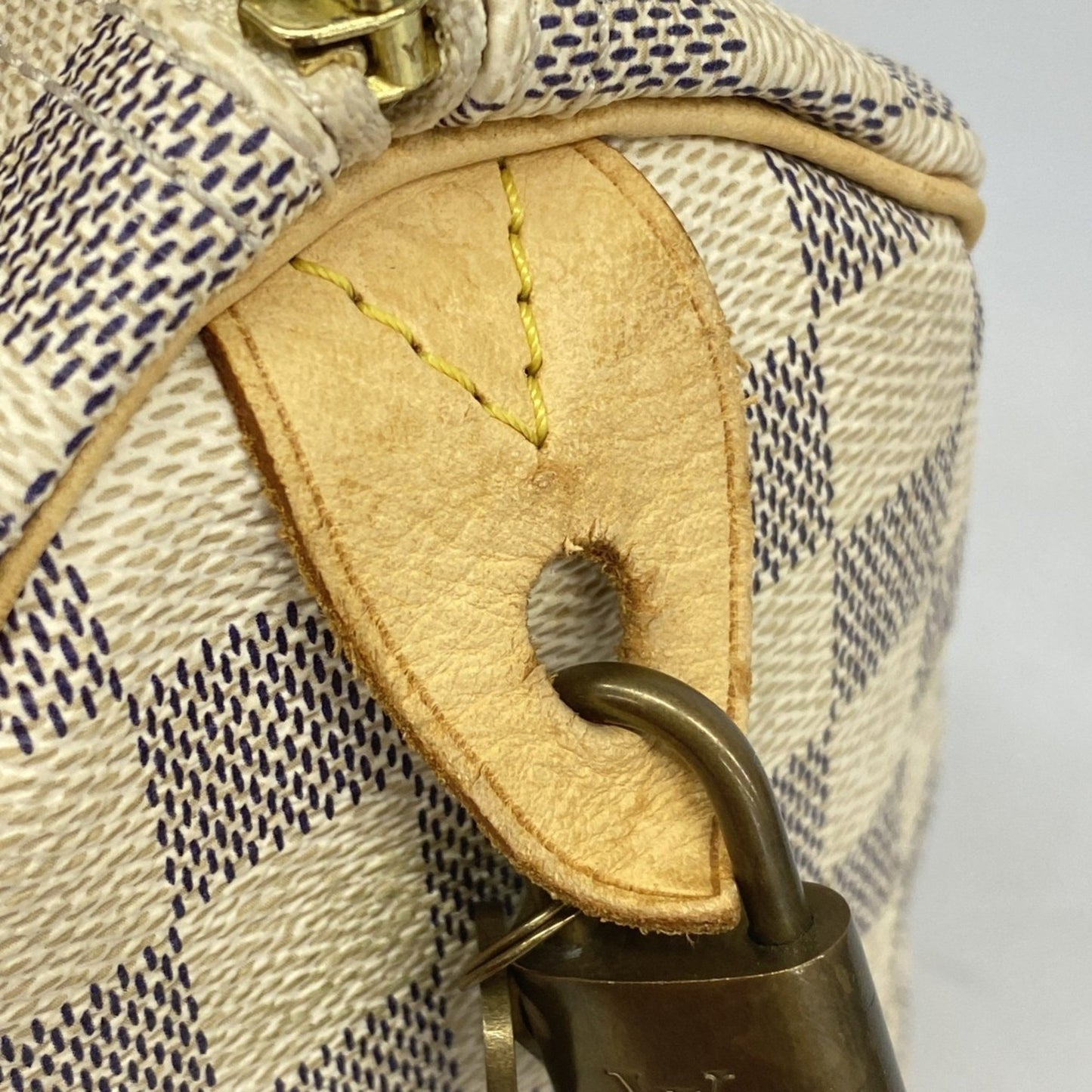 Louis Vuitton Damier Azur Speedy 25 Handbag N41534 White