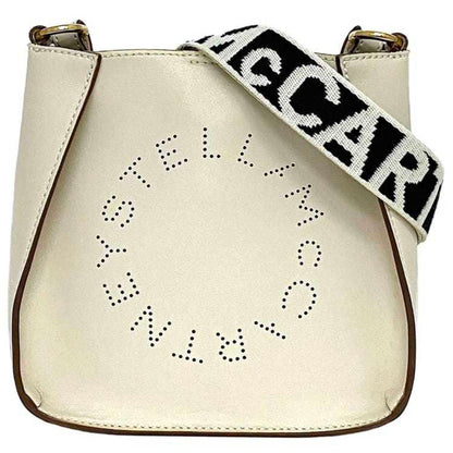 Stella Mccartney Shoulder Bag Cream White 700084 W8542 Ec-19939 Leather Canvas Stella Mccartney