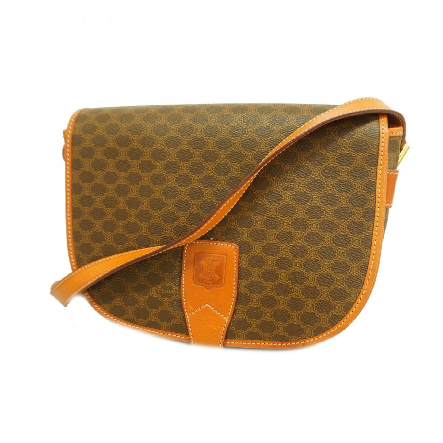 Celine Shoulder Bag Macadam Brown