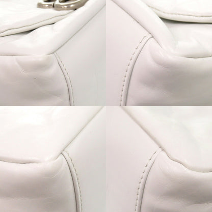 Like New Balenciaga Monaco Handbag In White Leather