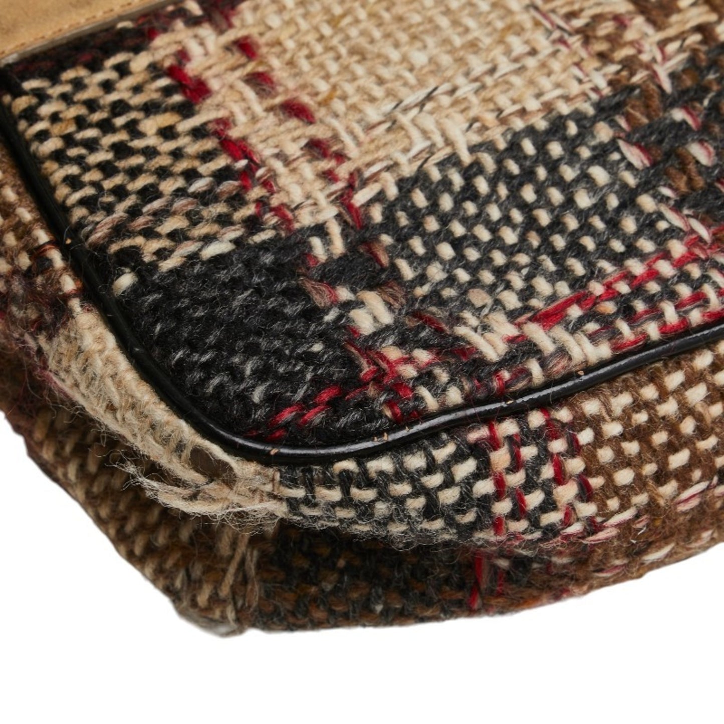 Burberry Check One-Shoulder Bag Handbag In Brown