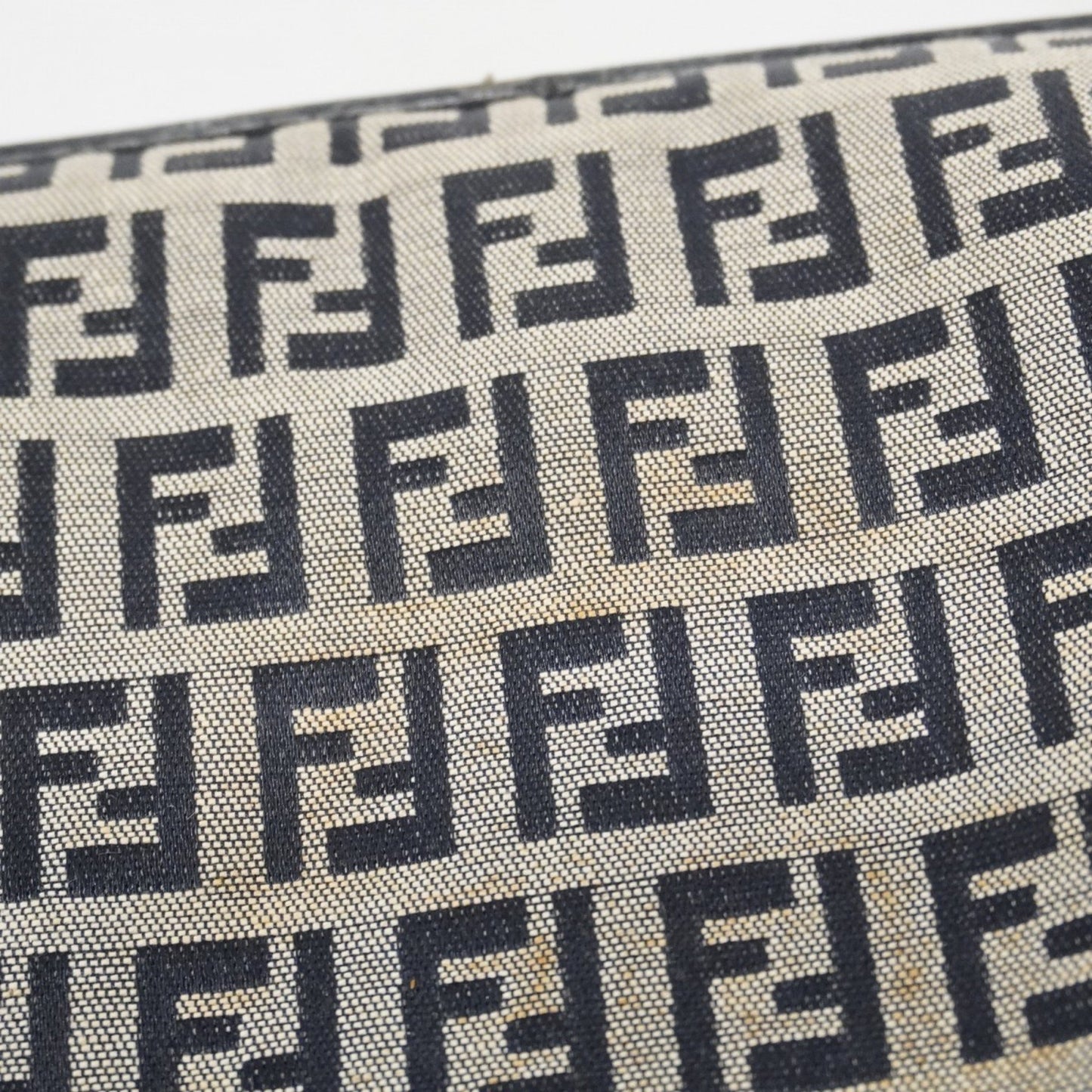 Fendi Zucchino Nylon Canvas Handbag Navy
