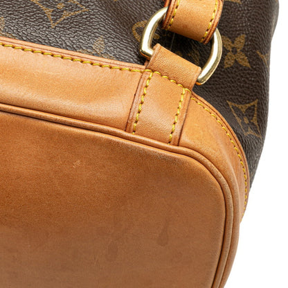 Louis Vuitton Monogram Montsouris Mm Backpack M51136 Brown Leather