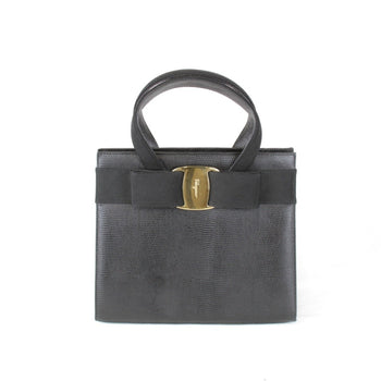 Salvatore Ferragamo Ba214178 Handbag Leather Black