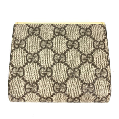 Gucci 598587 Compact Wallet Folded Wallet Gold Beige