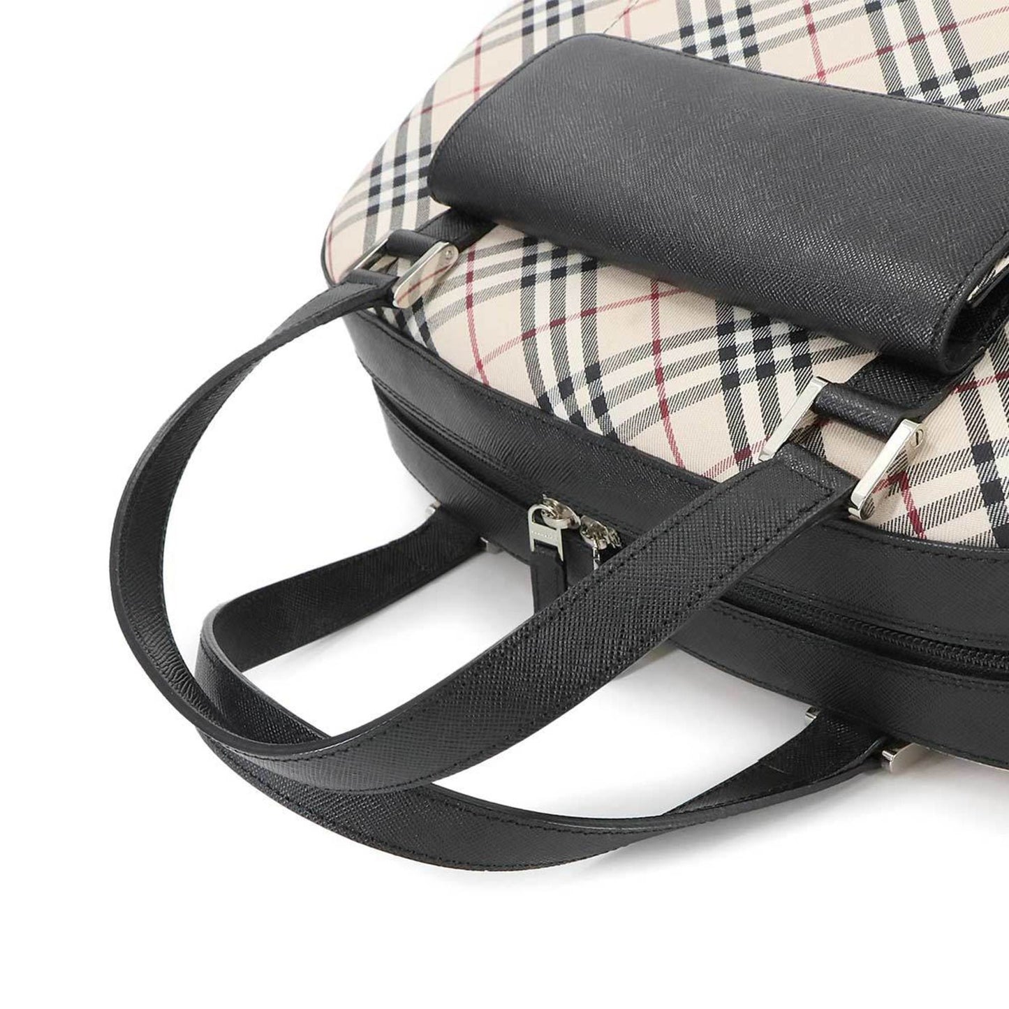 Burberry Nova Check Handbag In Canvas And Leather