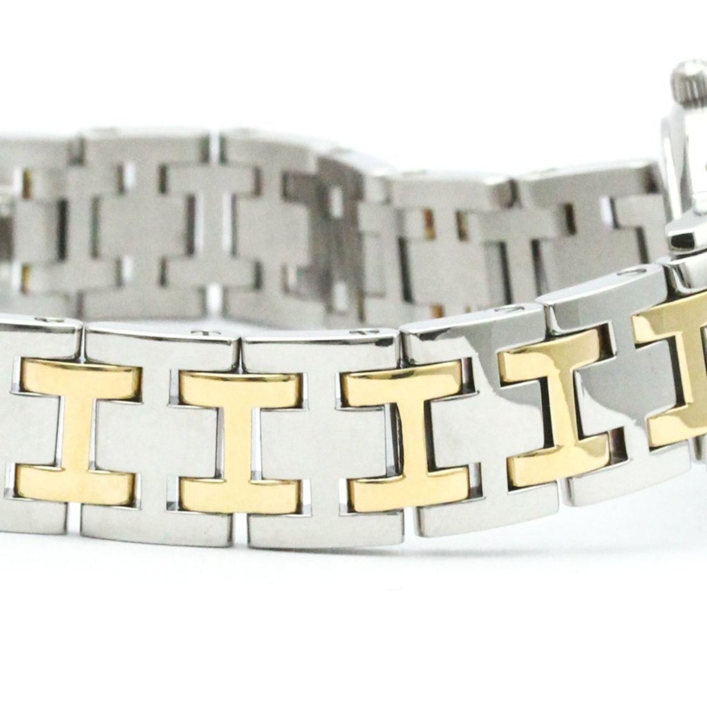 Hermes Clipper Mop Dial Gold Plated Steel Quartz