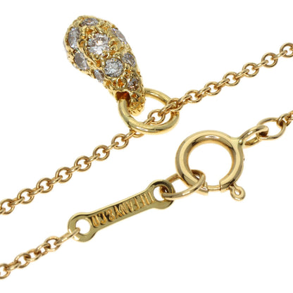 Tiffany Teardrop Diamond Necklace In 18K Yellow Gold