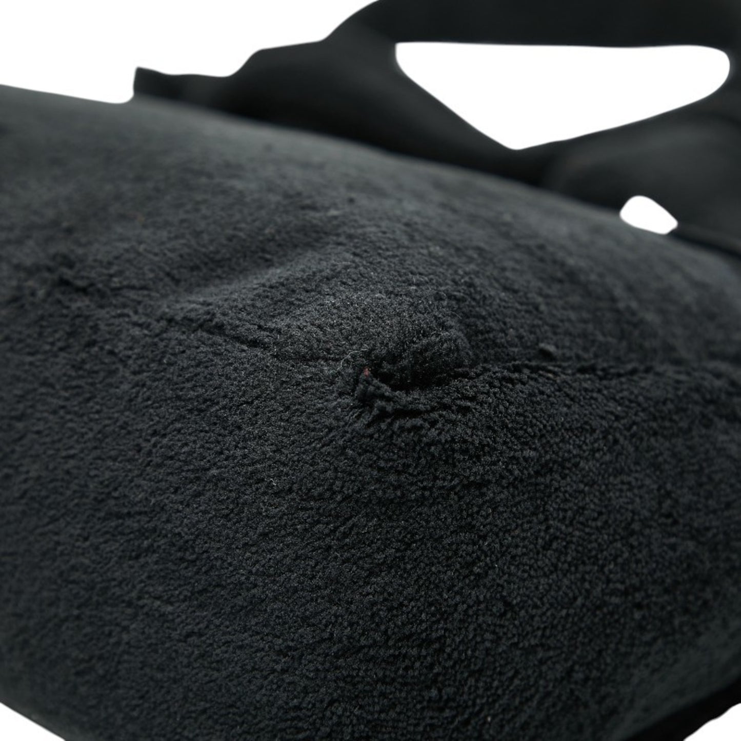 Chanel Coco Mark Novelty Crossbody Shoulder Bag In Black And White With Pile