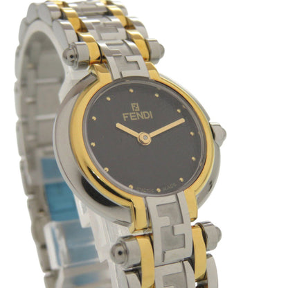 Fendi 760L Stainless Steel Black Gold Silver Quartz Watch