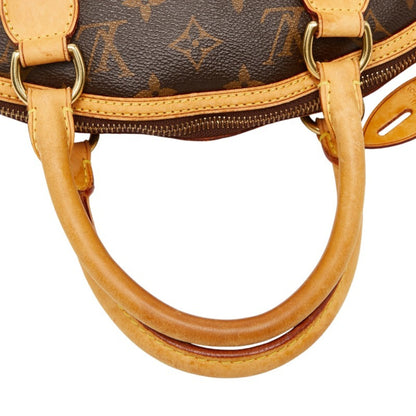 Louis Vuitton Monogram Lockit Tote Bag M40102 Brown Leather